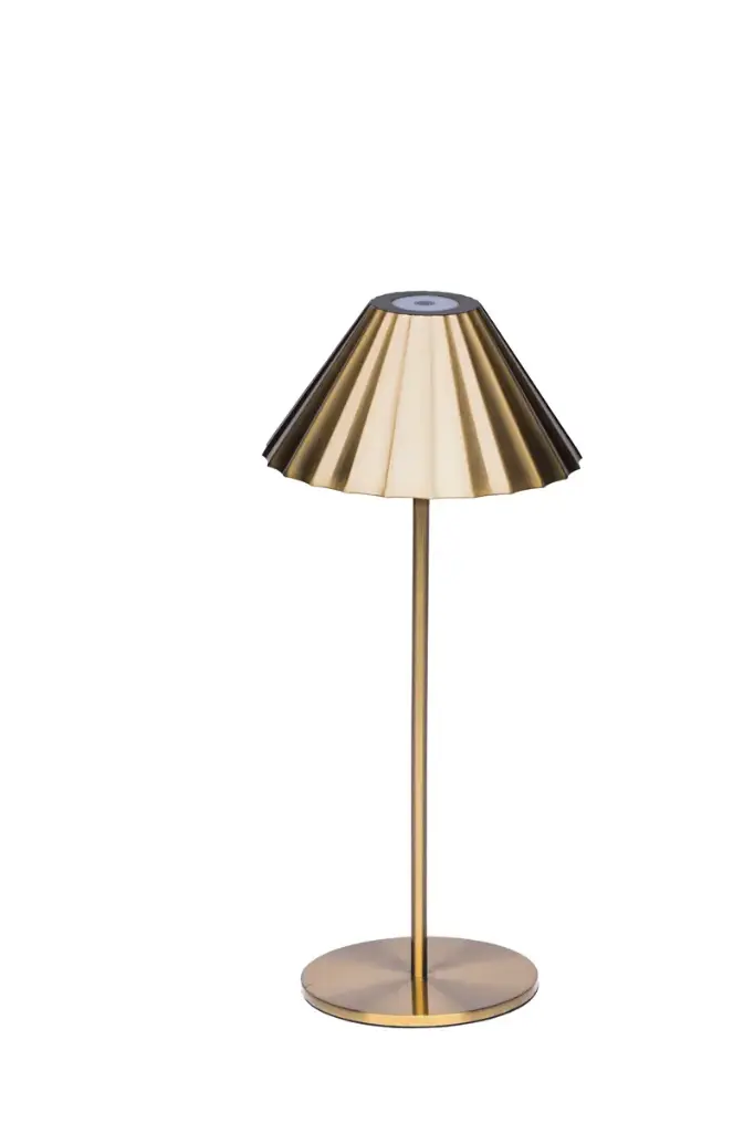 Lampara Led Tulipa Dorada
