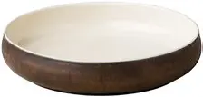 Zz26 Plato Hondo Oro Metalico 24X5 Cm.