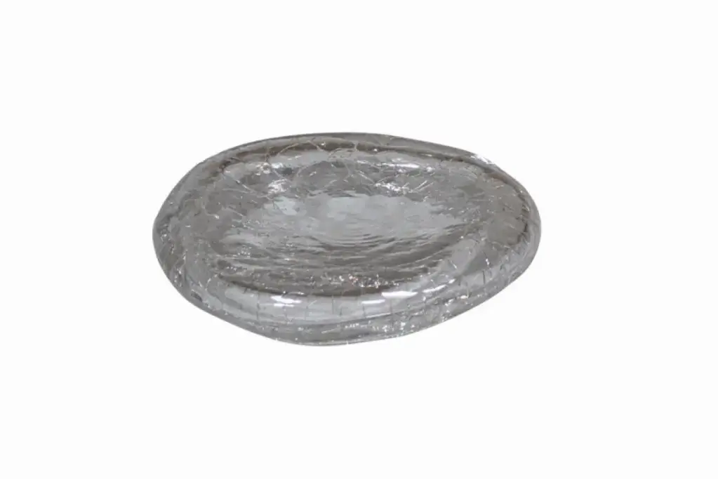 Crackled Glass Pillow Plate 15,7x3,2 cm