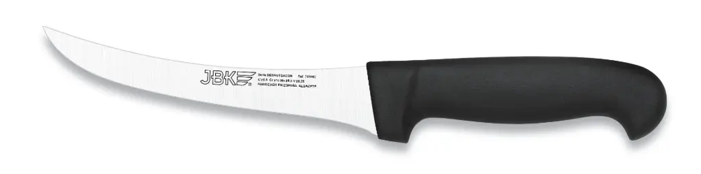 Cuchillo deshuesar curvo negro 15 cm