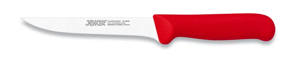 Cuchillo Deshuesar Inyectado Rojo 15 Cm.