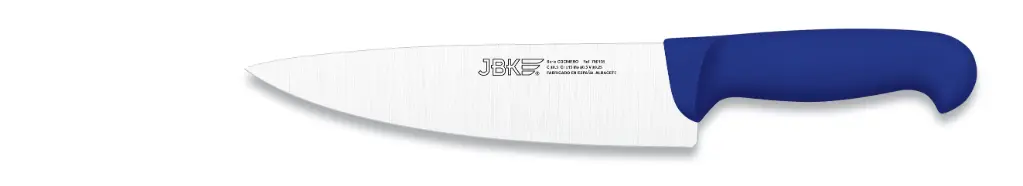Cuchillo cocinero inyectado azul 20 cm