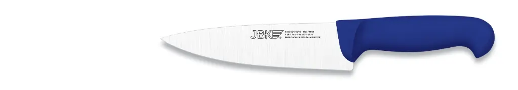 Cuchillo cocinero inyectado azul 15 cm