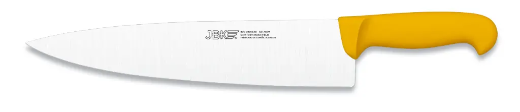 Cuchillo Cocinero Inyectado Amarillo 28 Cm.