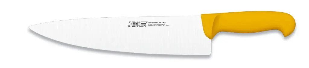 Cuchillo cocinero inyectado amarillo 25 cm