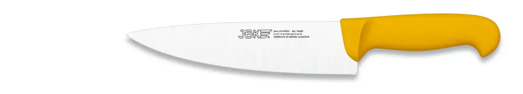 Cuchillo cocinero inyectado amarillo 20 cm