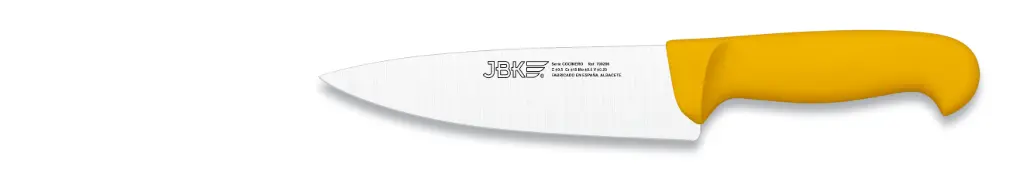 Cuchillo Cocinero Inyectado Amarillo 15 Cm.