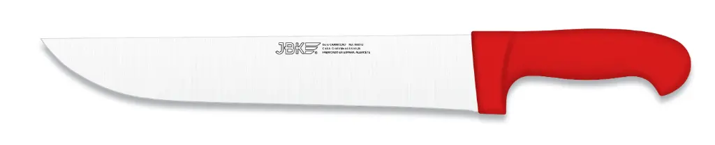 Cuchillo carnicero inyectado rojo 30 cm