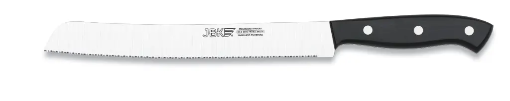 Cuchillo pan sierra Premium blanco / negro