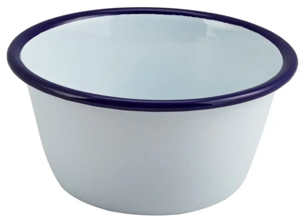 Bol Enamel Filo Azul 12X6 Cm.