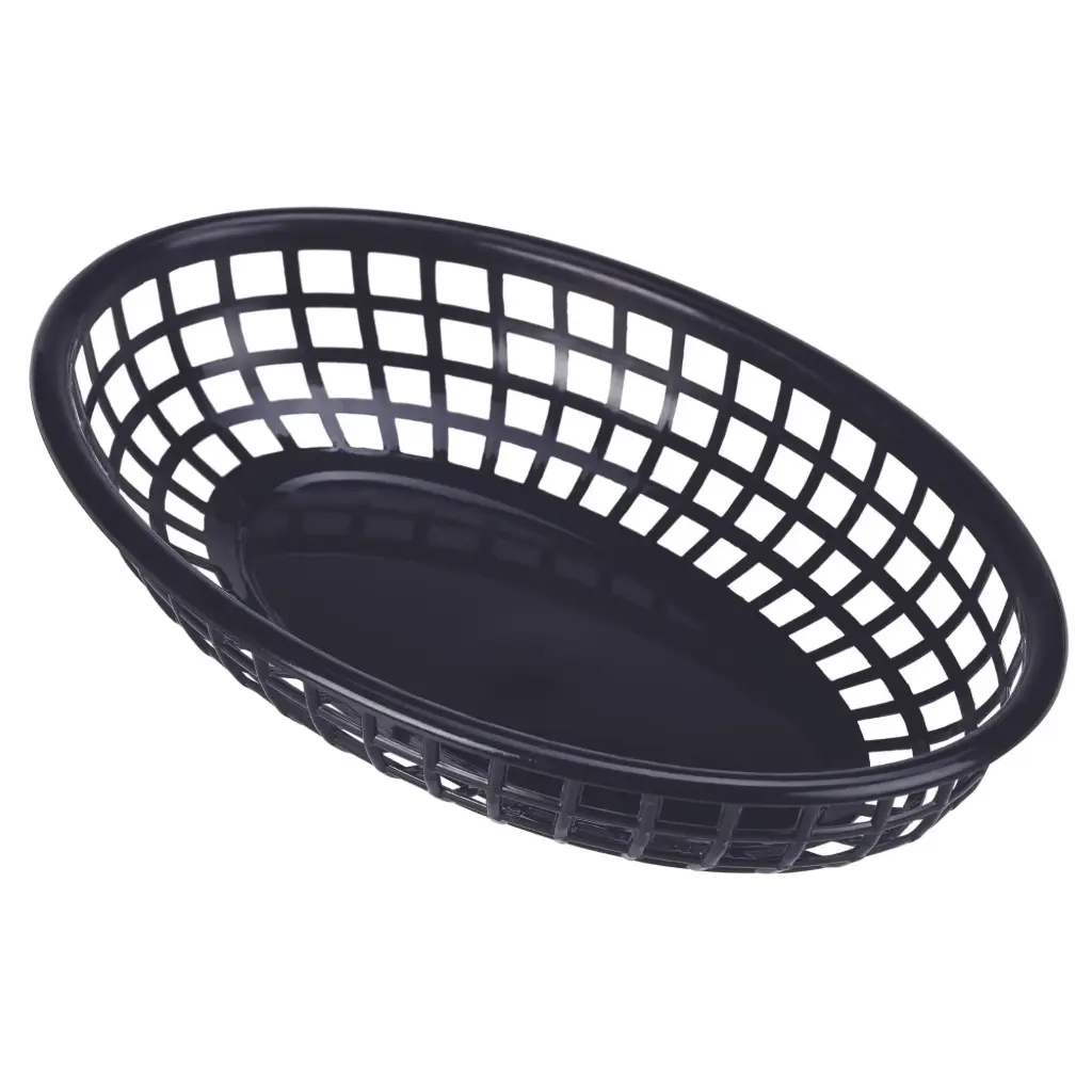 Cesta fast food negra 23,5x15,4 cm