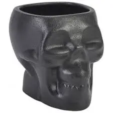 Vaso Tiki Craneo Negro 80 Cl.