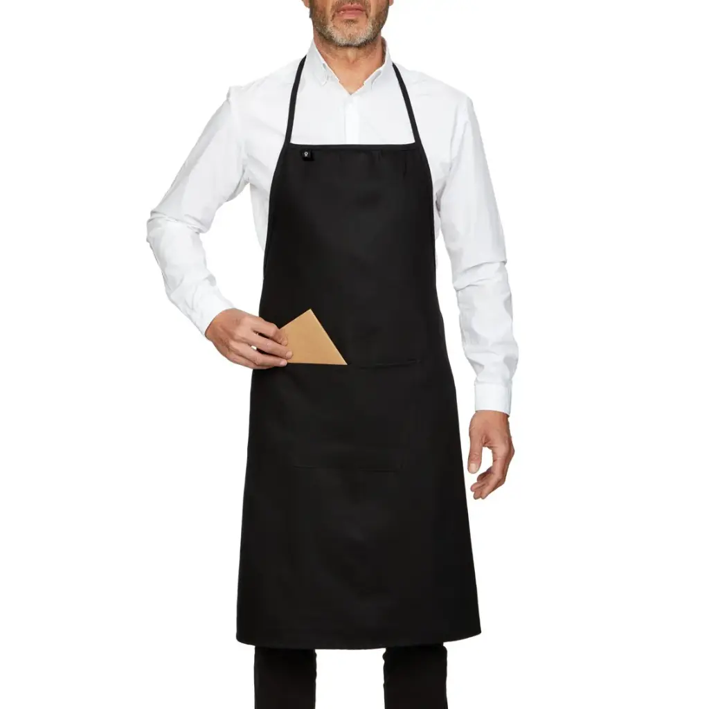 Delantal negro 75x90 cm