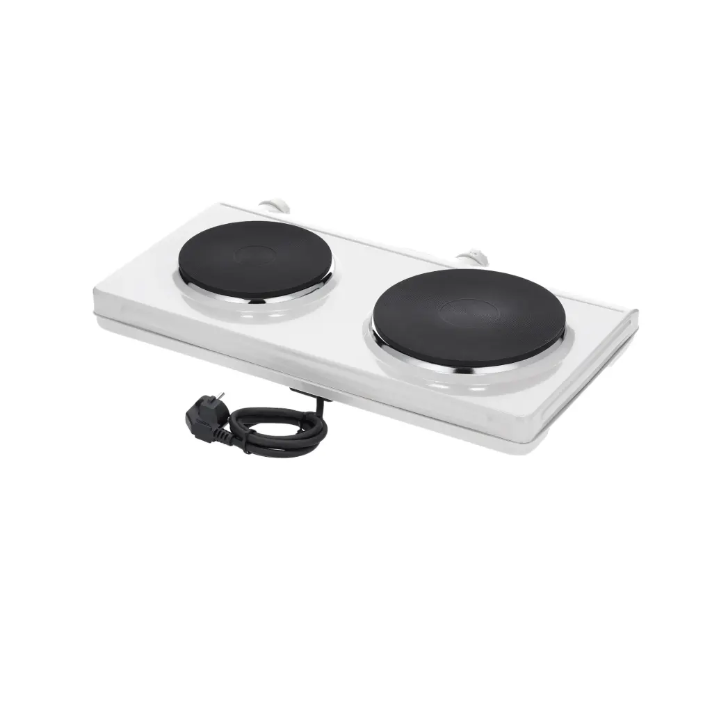 Hornillo eléctrico doble blanco 1500 W Dk 1042