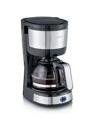 CAFETERA ELECTRICA NEGRA 4 TAZAS 750 W.