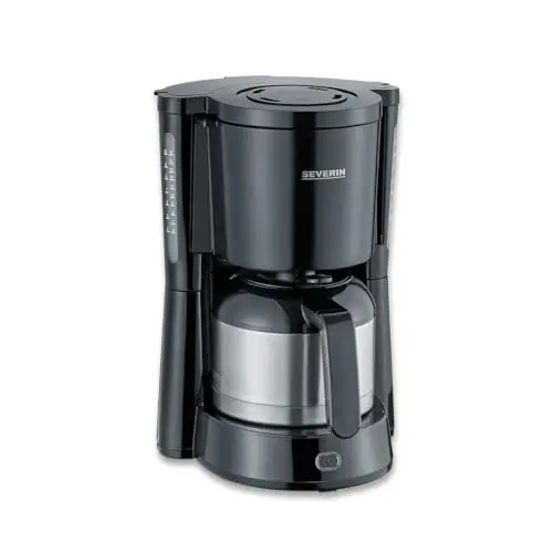 CAFETERA ELECTRICA INOX. NEGRA 8 TAZAS 100W.