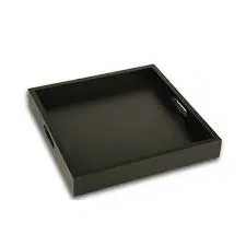 Bandeja Room Service Madera Wengue 40X40X6 Cm.                    