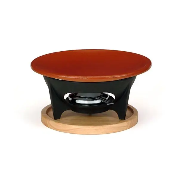 Conjunto quemador con plato churrasco 26 cm