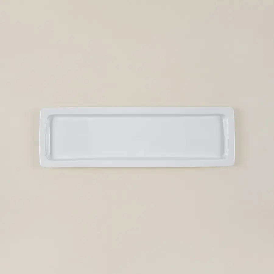 Fuente GN porcelana blanca 2/4 25