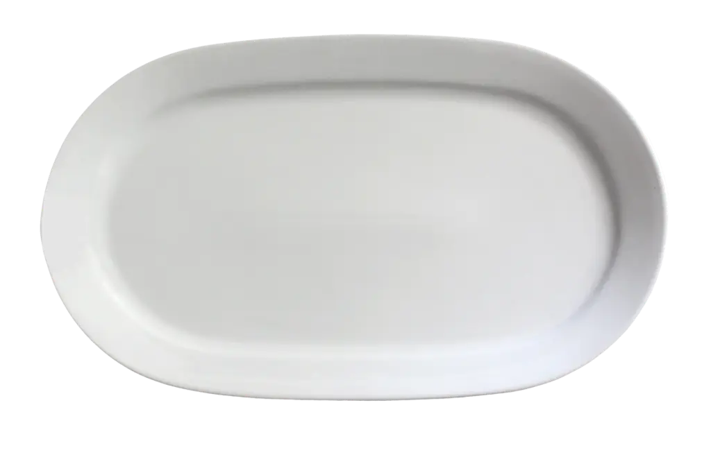 Fuente Mallorca porcelana blanca 29x19 cm