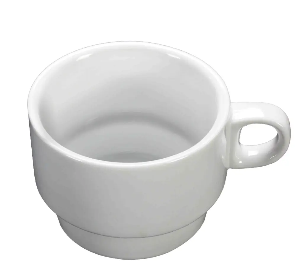 Taza moka Montgat porcelana blanca 8 cl