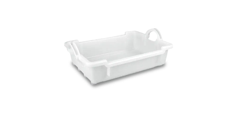 Cubeta manutención apilable y encajable blanca 20 l 65x45x22,5 cm