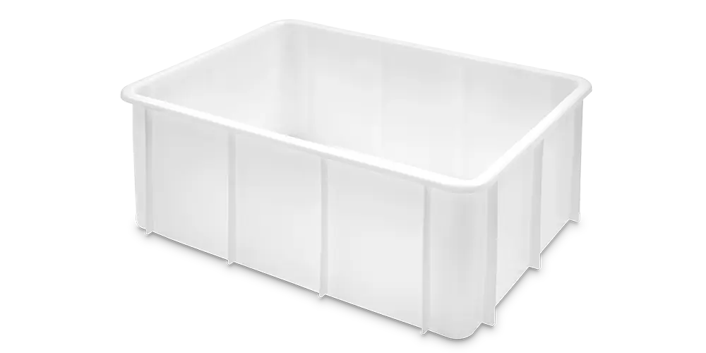 Cubeta manutención lisa blanca 120 l 80x60x33 cm