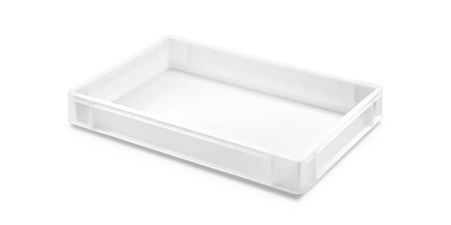 Cubeta manutención lisa blanca 19 l 60x40x9 cm