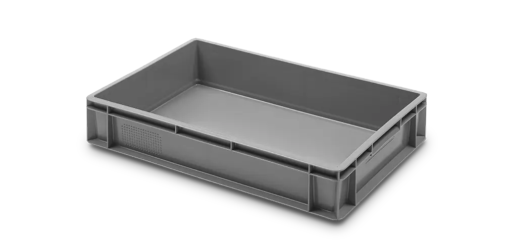 Cubeta manutención lisa gris 23 l 60x40x12 cm