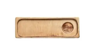 DLR Fuente Rectangular Madera Hollow 30x10 cm.
