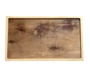 DLR Fuente Rectangular Madera Hollow 60x40 cm.