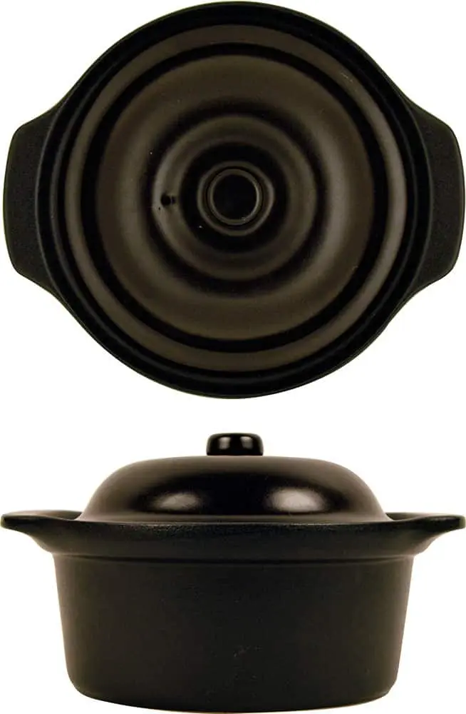 Cazuela con tapa negra Stone 19 cm
