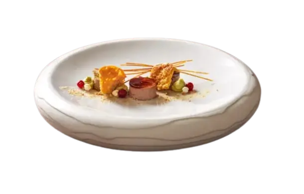 Plato Terra redondo blanco 30x5 cm