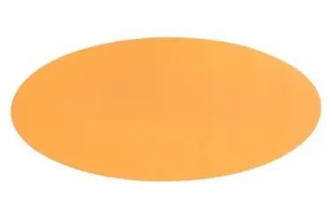 Centro De Mesa Simil Piel Oval Camel 70X33 Cm.