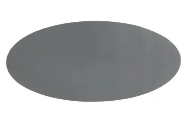 Centro De Mesa Simil Piel Oval Gris 70X33 Cm.