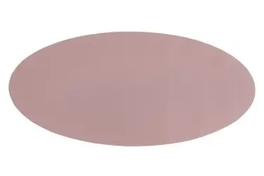 Centro De Mesa Simil Piel Oval Malva 70X33 Cm.