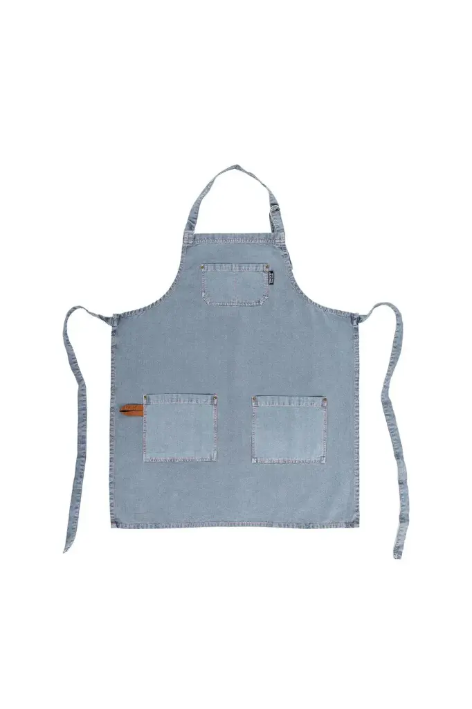 Delantal Havana azul 85x70 cm