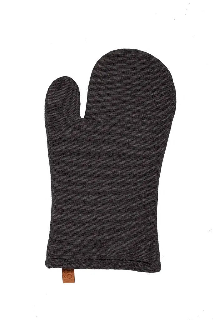 Guante horno negro 32x18 cm