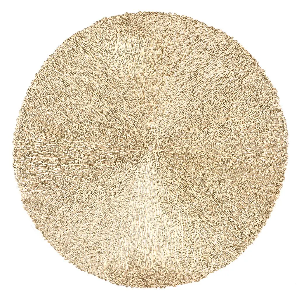 Mantel individual capellini oro redondo 38 cm