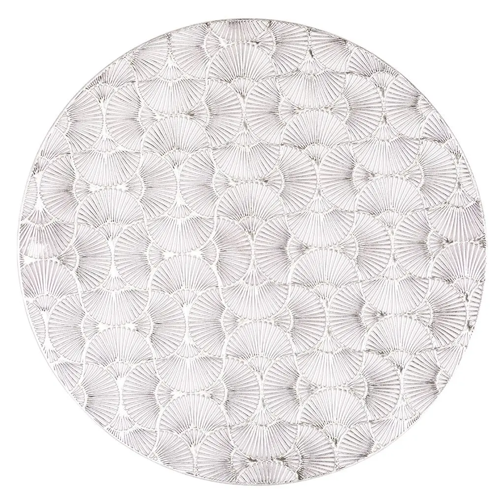 Mantel individual capellini plata redondo 38 cm