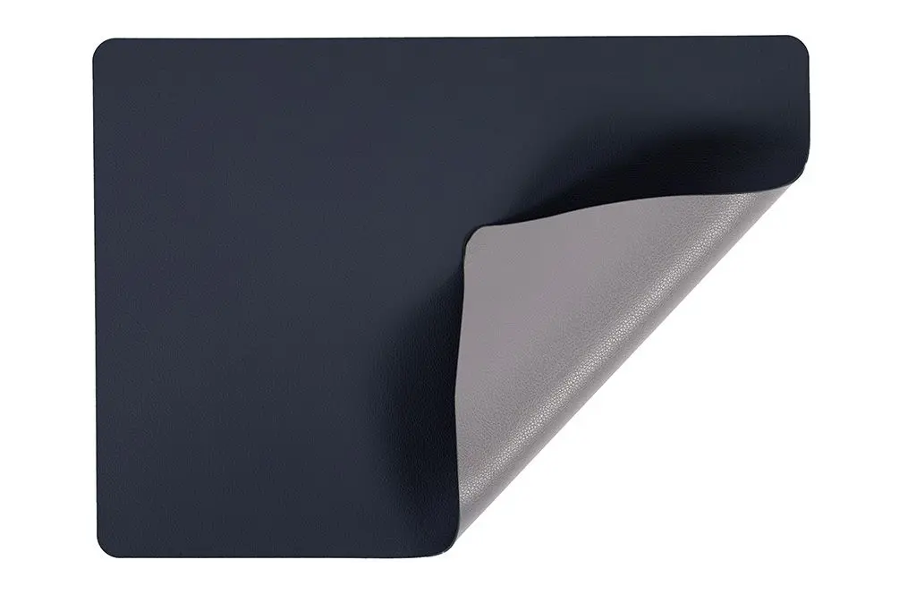 Mantel individual doble Cara Tramontana azul-gris rectangular 44x32 cm