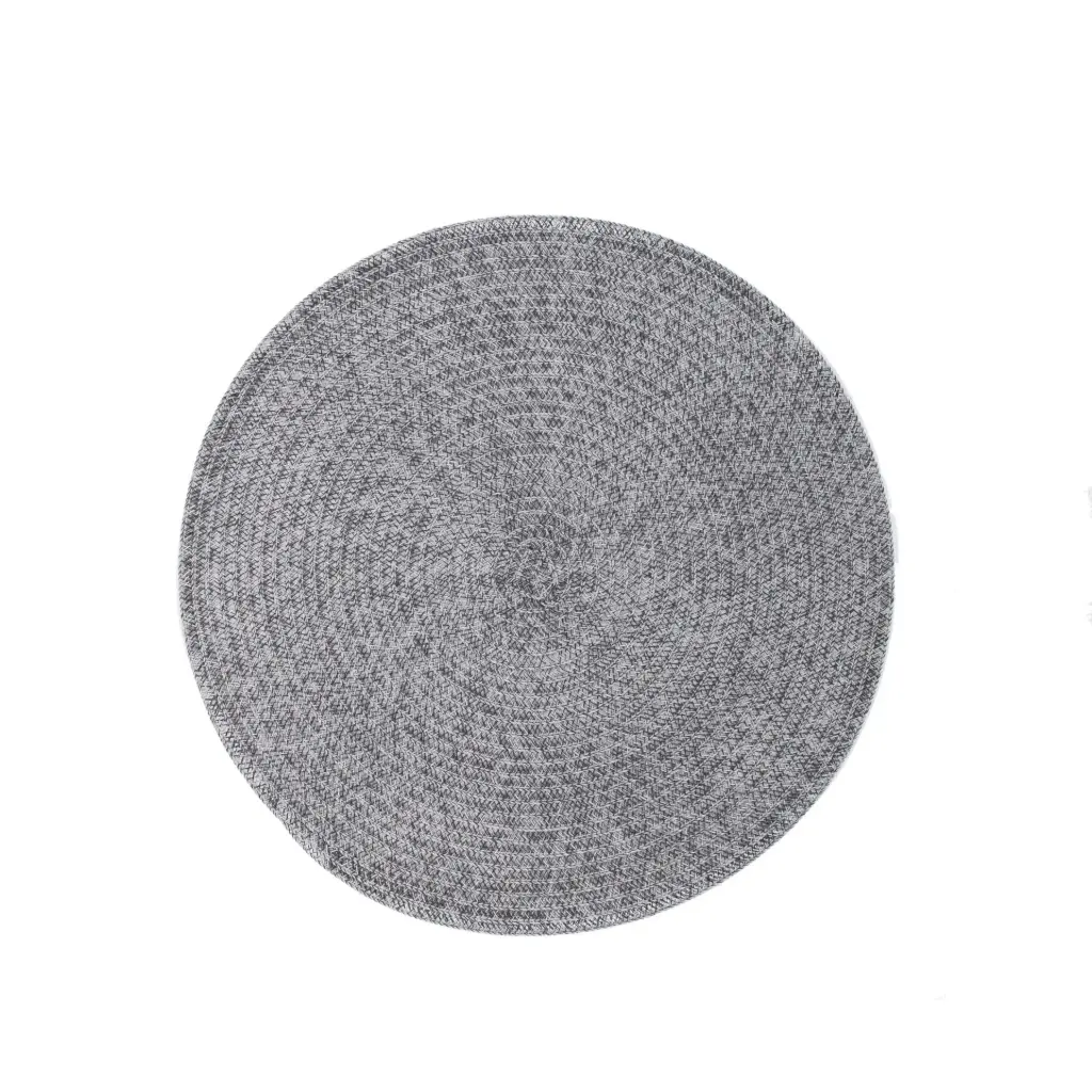 Mantel individual Melange plata redondo 38 cm