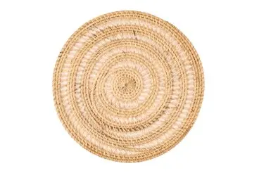 Mantel Individual Rattan Natural Espiral 36 Cm.