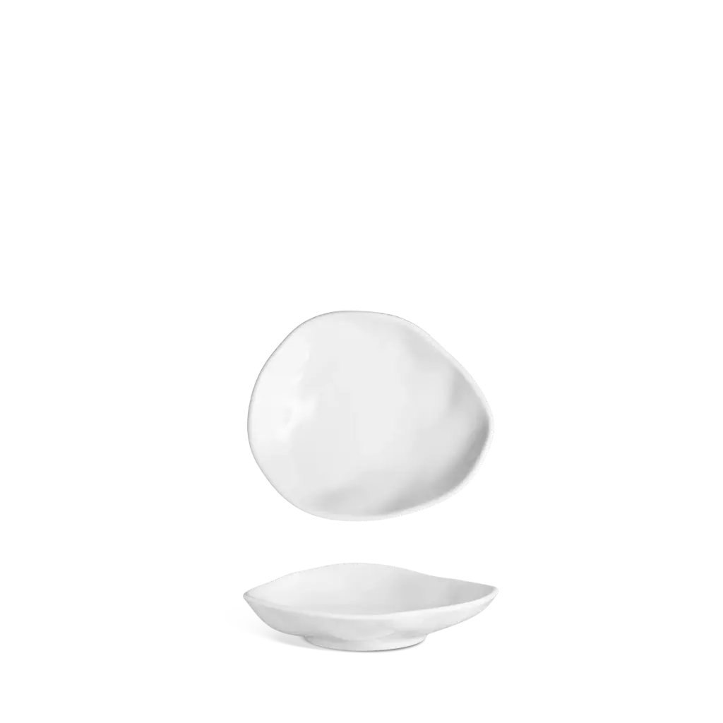 Plato pan Flamenco blanco 12 cm