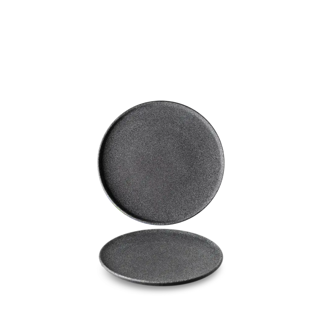 Plato postre Granit gris 20 cm