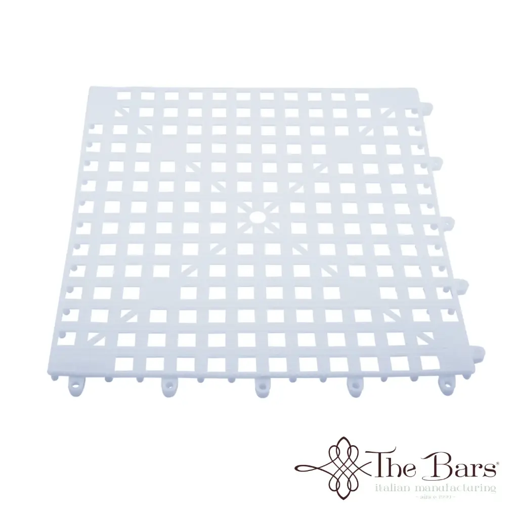 Alfombra barra blanca 30x30 cm