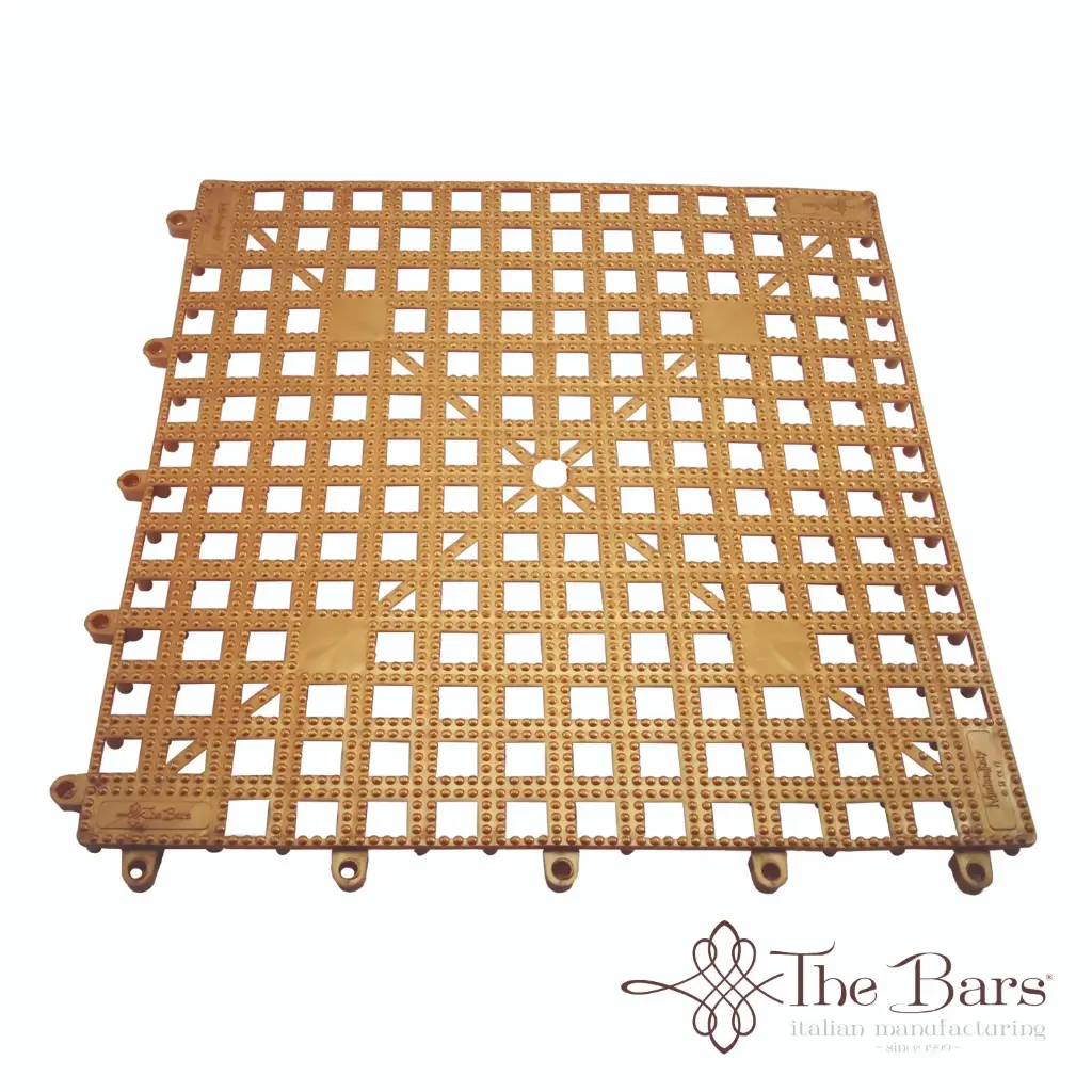 Alfombra barra cobre 33x33 cm