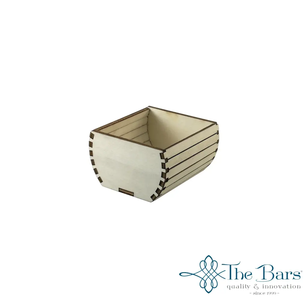 Zz26 Azucarero Sobres Barril Madera 6X10X5.5 Cm.                      