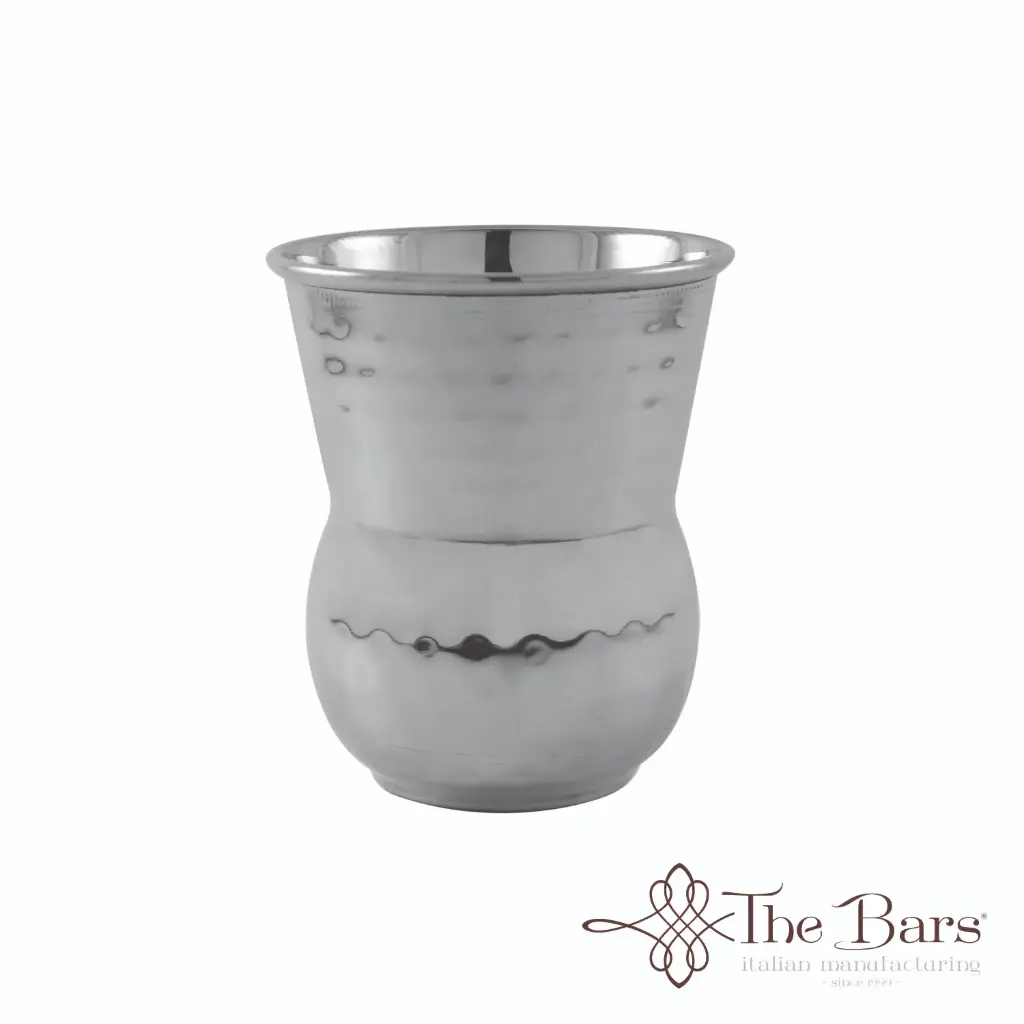Vaso Arabian de acero inoxidable amartillado