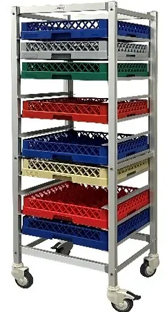 Carro Cestas Lavado 11 Guias 69,7X49,7X37,9 Cm.